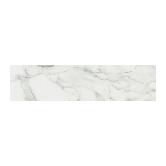 Brick Atelier Calacatta Extra White Marble Look Tile 3x12 Wall