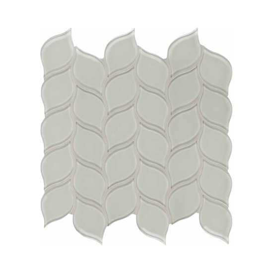 Elements Glass Mosaic Mist Gray Wall Tile