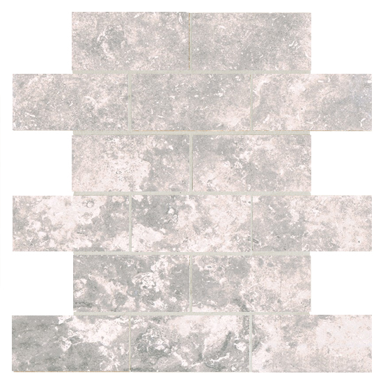 Laurel Heights Gray Summit Marble Travertine Look Tile 12x22 12x24 Mosaic