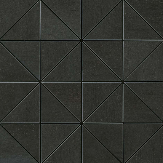 MEK Dark Contemporary Look Tile Prisma Mosaic Black
