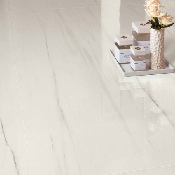 Marvel Stone Bianco Dolomite Marble Look Tile White